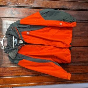 The North Face Men's Vibrant Orange and Gray Summit Series Jacket